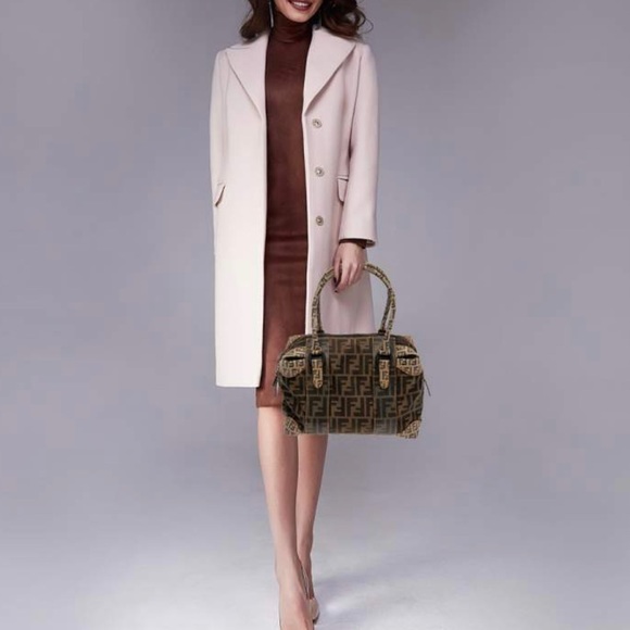 Fendi | Tobacco Zucca Coated + Canvas Mix Handbag - Picture 12 of 12